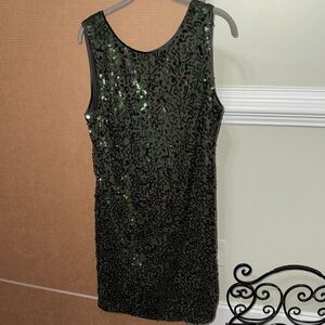 Jessica Simpson Green Sequin Mini Dress